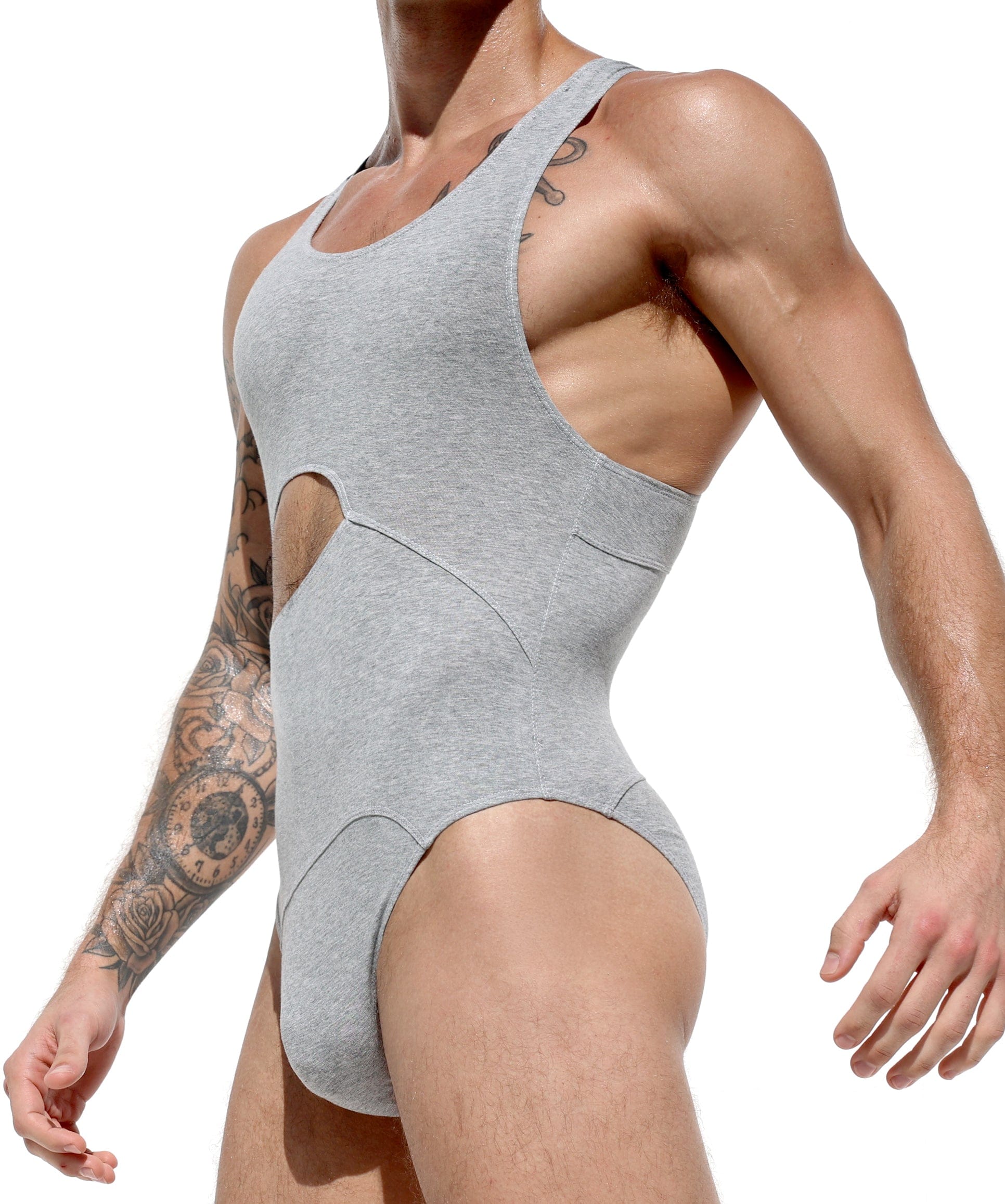 RUFSKIN® Bodysuits SEXTUS HEATHER GREY