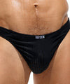 RUFSKIN ADRIAN BLACK PERFO-MESH THONG 5